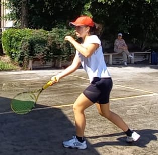 Visual training for tennis player