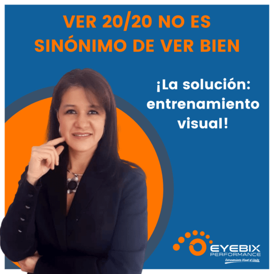 Ver 20 20 no es sinónimo de ver bien , la solucion el entrenamiento visual