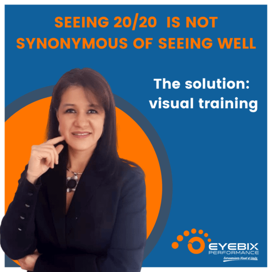 Seeing 20/20 is not synonymous of seeing well